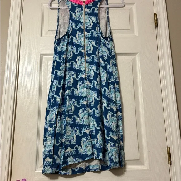 Lilly Pulitzer Blue and Pink Elephant Print Dress - Picture 8 of 10